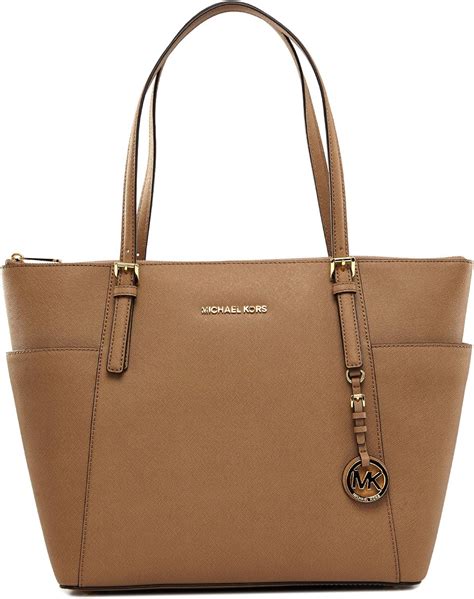 jet set large top zip saffiano leather tote michael kors|saffiano leather jet set.